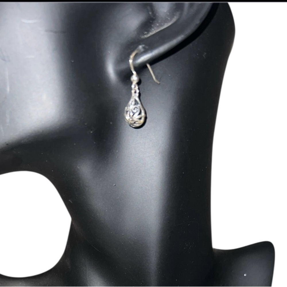 Elegant Sterling Silver Drop Earrings